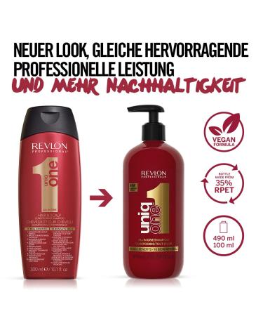 Revlon Professional Uniqone Shampoo - Nourishing Hair & Scalp Cleanser Maximum Silkness & Shine Reduces Hair Breakage 490 ml - Buy Internationally - Buy Online on GoSupps.com