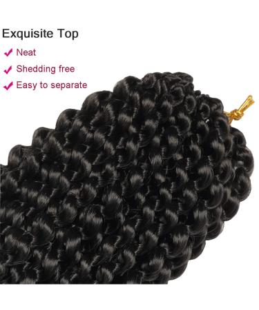 Ubeleco Passion Twist Hair 18 Inch Water Wave Crochet Hair | 22 Strands/Pack | Long Bohemian Hair for Black Women | 6 Packs | 1B - Buy Online on GoSupps.com