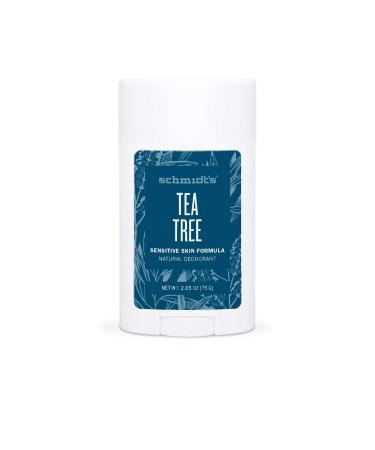 Schmidt's Tea Tree Aluminum-Free Natural Deodorant Stick for Sensitive Skin - 2.65oz Tea Tree 2.65 Ounce (Pack of 1)