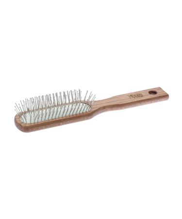 Nippes Solingen Pneumatic Hair brush 7-series |Ball head steel pins |Blood circulation of the scalp |Handle made of beech wood |Creation of natural abundance and volume in the hair |Elongated narrow ball head steel steps |Buchenholz |Narrow