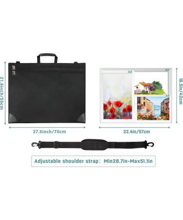 EUYZOU Art Portfolio Case 20 x 26 - Large Storage Folder with Handle for Poster Board - Art Carrying Tote Bag - Buy Online on GoSupps.com