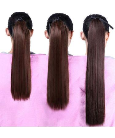 Buy 18-38 Inch Straight Drawstring Ponytail - Synthetic Clip-In Hair Extension - 22 Inches B103 - International Shipping Available - Buy Online on GoSupps.com