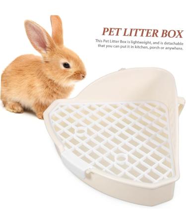 HANABASS Pets Small Animals Toilet Indoor pet Potty abs White cat Toilet 25.00X19.00X10.00CM White - Buy Online on GoSupps.com