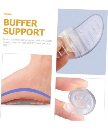 NOLITOY 8 Pairs Striped Arch Pads | Comfortable Gel Foot Support for Men & Women | Non-Slip High Heel Arch Support Pads - Buy Online on GoSupps.com