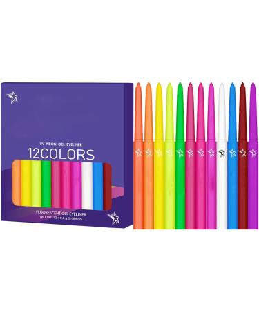  Generisch Color Liquid Eye Liner Waterproof Quick-Drying UV Fluorescent Makeup | Highly pigmented formula with 12 colors for party festivals creative cosmetic decoration long-lasting - Buy Online on GoSupps.com