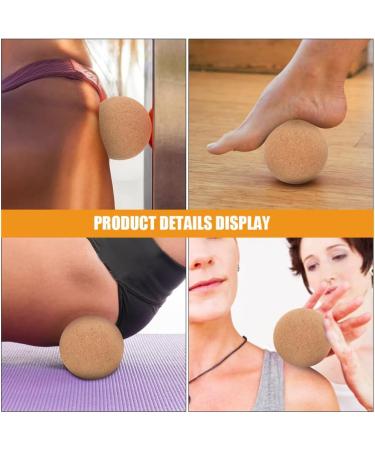 Inoomp 2 Cork Massage Ball for Deep Tissue Myofascial & Foot Therapy - Yoga & Lacrosse Roller - Buy Online on GoSupps.com