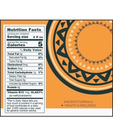 Azteca Botanicals Organic Energy Shot - Boost Performance & Wellness | Natural Energy Shots with Vitamin B12 - Lemon Flavor (6 Pack - Buy Online on GoSupps.com
