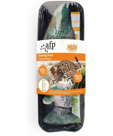 Paws Cat Interactive Electric Flopping Fish Toy - Set of 2 with Catnip, USB Charge Trout - Buy Online on GoSupps.com