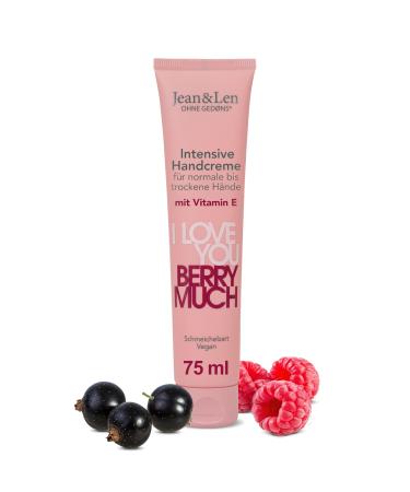 Jean & Len Jean & Len I Love You Berry Much Hand Cream for normal to dry hands moisturizes hands absorbs quickly vegan hand care paraben and silicone free 75 ml