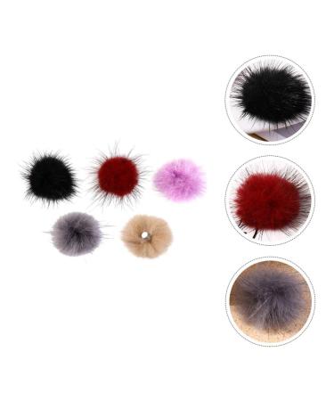 Minkissy Nail Poms - 5pcs Fluffy Plush Ball Magnet Pompoms for DIY Nail Art & Jewelry Design Accessories - Buy Online on GoSupps.com