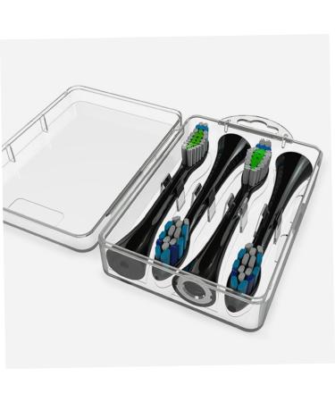 Gatuida Portable Toothbrush Head Travel Case - 4-Pack Electric Toothbrush Holder & Storage Basket - Durable PP Storage Boxes - Buy Online on GoSupps.com