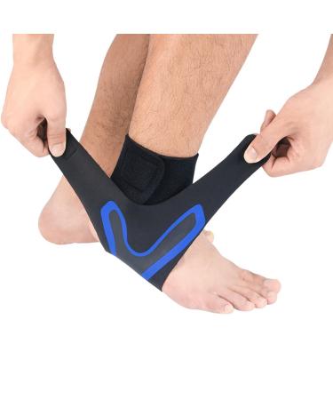 Neuben Fusswickel Restore-Plantar fasciitis Foot wraps Plantar fasciitis bandage ankle bandage soccer ankle bandage football (Blue-3 pair M (EU: 39-41)) Blue-3 Pair M (EU: 39-41)