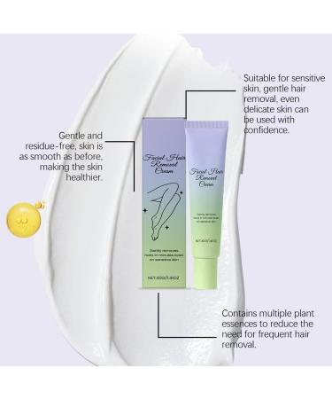  Sgjwyc Pack of 2 facial hair removal creams for women and men gentle and painless hair removal cream moisturizing and nourishing soft and soothing - Buy Online on GoSupps.com