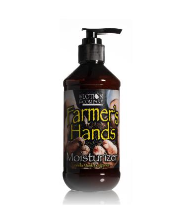 The Lotion Company Farmer's Hands Therapeutic Hand Creme Vanilla Musk Fragrance Dry Skin Cracked Hands Made in USA 8 Fluid Ounce
