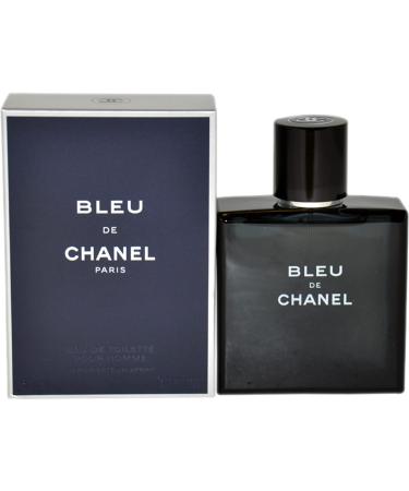 Chanel Bleu De Chanel Men EDT Spray 1.7 oz Cedar Lemon Mint Sandalwood 1.7 Ounce (Pack of 1)