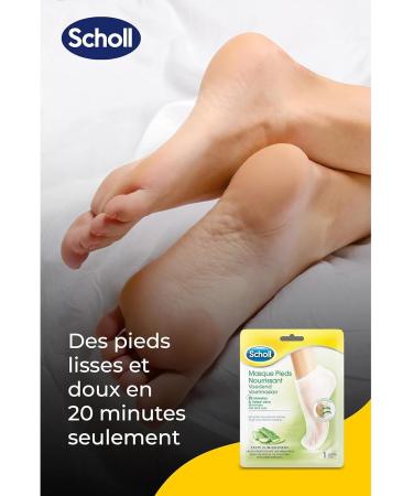 SCHOLL Pack of 3 x 4 Pairs of Nourishing Foot Masks with Aloe Vera - Buy Online on GoSupps.com