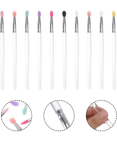 Healeved 10pcs Eye Shadow Brush Facial Scrubber Women Eyeshadow Brush Exfoliating Lip Brush - Buy Online on GoSupps.com