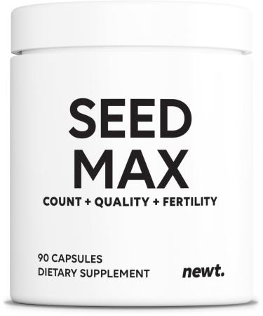 SEED MAX Men s Fertility Supplement Advanced Male Fertility Support with Maca Tongkat Ali & Ginseng Supports Sperm Count Motility & Semen Volume 90 Capsules (30-Day Supply)