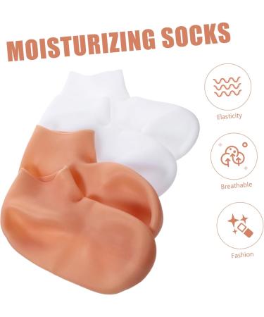 minkissy 2 Pairs Exfoliating Moisturizing Socks Foot Moisturizing Lotion Socks Foot Covers for Moisturizing Cracked Heel Socks Feet Repair Socks Spa Socks Night Use Miss Sebs Sleep Socks - Buy Online on GoSupps.com