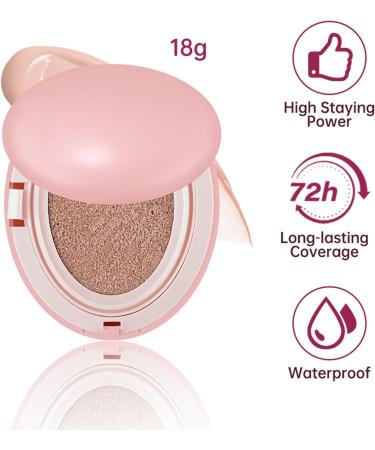 CHAKAE Women's Semi-Matte Concealer Cushion - Long Lasting - Moisturizing - Buy Online on GoSupps.com