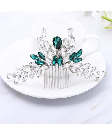 Yean Crystal Bride Wedding Hair Comb - Silver Bridal Hair Accessories for Women - Buy Online on GoSupps.com