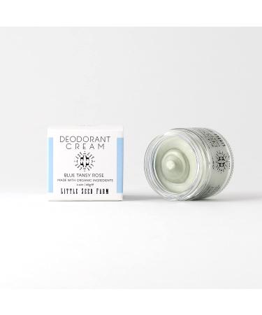 Little Seed Farm All Natural Deodorant Cream - Aluminum Free 2.4 oz Blue Tansy Rose Scent for Women & Men - Buy Online on GoSupps.com