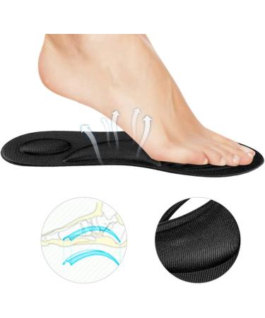 Memory Foam Orthotic Insoles for Flat Feet Arch Support - Men's Comfort Shoe Pad - Buy Online on GoSupps.com