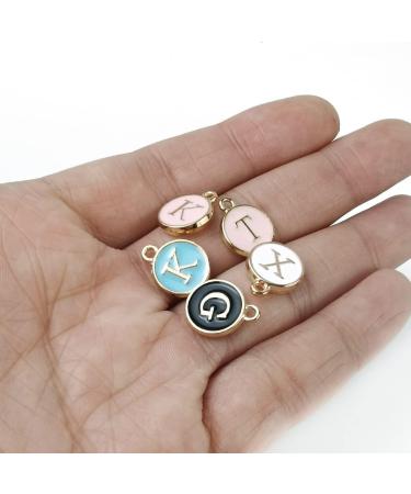 NSBELL 104PCS Double Sided Alphabet Letter Charms for Jewelry Making - Ideal for Bracelets and Necklaces - Buy Online on GoSupps.com