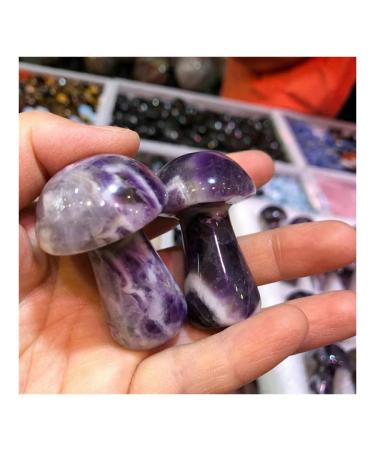 Natural Crystal Rough 1pcs 5cm Cute Natural Amethyst Purple Quartz Mushroom Shaped Crystal Polished Stone Gift Decor Natural Quartz Crystals Crafts