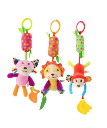 Abaodam 3pcs Toys Toys Cartoon Toys Rotating Bells Toys Bed Toys Multifunction