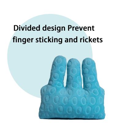 Hand Contracture Cushion - Finger Separator Protector Aid for Rehabilitation | Elastic Band Orthosis for Elderly | Anti-Stick Grip Tool (Blue - Buy Online on GoSupps.com