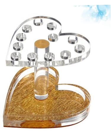 Ipetboom 1pc Hair Dryer Brush Pen Display Stand Holder Pens Brush Rack Cosmetic Brush Holder Fridge Cleaning Kit Diffuser Nail Art Pen Holder Nail Pens Stand Nail Brush Tool Stand Manicure 8.7x8.5cm Golden - Buy Online on GoSupps.com