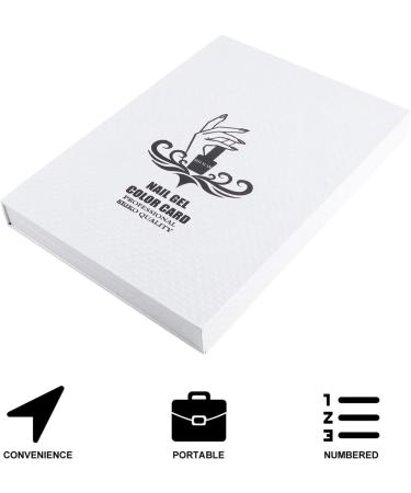 FOMIYES 216 nail color card nail polish card nail color book display board display card white - Buy Online on GoSupps.com