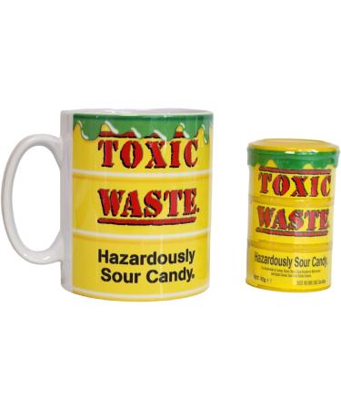 Toxic Waster Hazardously Sour Candy Ceramic Mug & Sour Candies 42g Xmas Gift PK - Buy Online on GoSupps.com