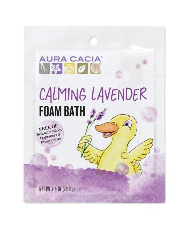 Aura Cacia Aromatherapy Foam Bath Calming with Lavender 2.5 ounce packet (Pack of 6)