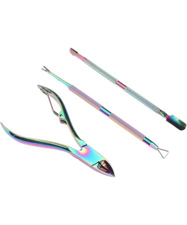 Cuticle Remover Set Multifunction Tools Comfortable Grip Professional Nail Care Ideal Choice for Women & Girls Stainless Steel Cuticle Nipper Kit with Trimmer Pusher  - Buy Online on GoSupps.com