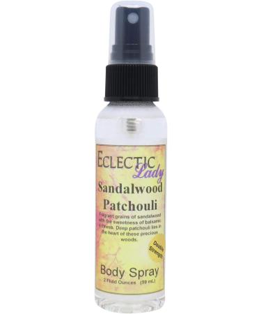 Sandalwood Patchouli Body Spray Body Mist for Women with Clean Light & Gentle Fragrance Long Lasting Perfume with Comforting Scent for Men & Women Cologne with Soft Subtle Aroma For Daily Use Double Strength 2 Fl Oz (Pack of 1)