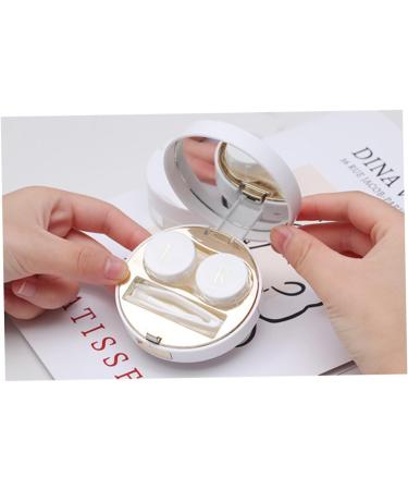 Healeved 3 STK Contact Lens Container - Marbling Storage Box & Tweezers for Travel - Sweet Lens Case - International Shipping - Buy Online on GoSupps.com