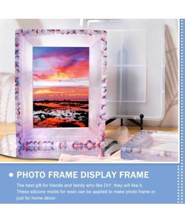 VILLCASE 5pcs Square Photo Frame Mold Frame Molding DIY Photo Frames Crafts Molds Fondant Molds Square Frame Silicone Chocolate Mold Supplies White Silica Gel Crystal Epoxy Whitex5pcs 2.2X17.7X22.7CMx5pcs - Buy Online on GoSupps.com