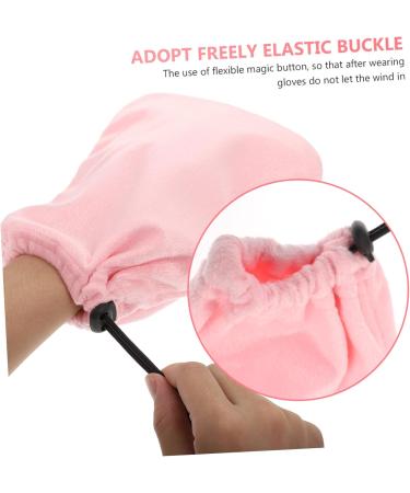 Healeved 2 Pairs Wax Thermal Insulation Gloves Spa Gloves Grooming Gloves Grip Gloves for Work Paraffin Mittens Hand Warmers Gloves Mitts Warm Hands Plush Pink Bath Mat Baby - Buy Online on GoSupps.com