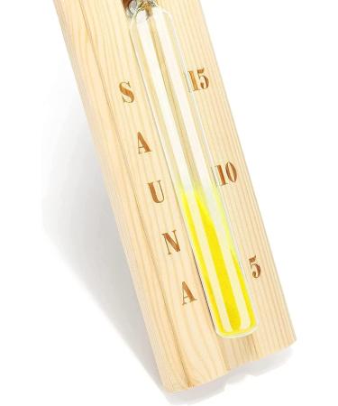 Tahuaon 15-Minute Sauna Hourglass - Rotatable Wood Timer with Heat-Resistant White Sand | International Shipping Available - Buy Online on GoSupps.com