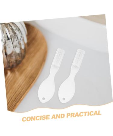 Fomiyes 10 Pack Prison Toothbrush - Wear-Resistant Portable Manual Cleaning Brush for Travel | White Plastic Accessories - Buy Online on GoSupps.com