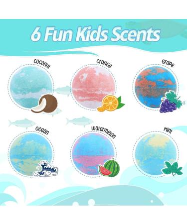 2023 Bath Bombs for Kids with Surprise Toys - Handmade Fizzies with Funny Ocean Toys - Natural & Organic Bath Balls Kit for Girls & Boys - Buy Online on GoSupps.com