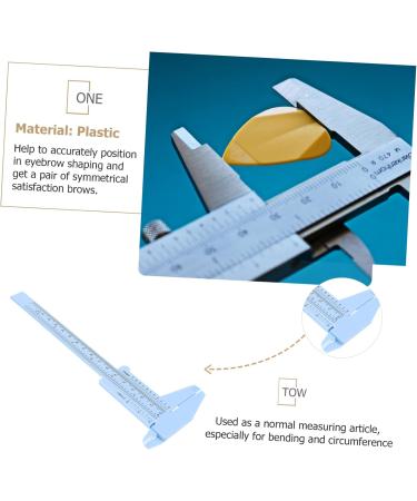 Angoily 2pcs Eyebrow Ruler Cosmetic Caliper Mini Curved Ruler Eyebrow Shaper Ruler Guitar Miss Accessories - Buy Online on GoSupps.com