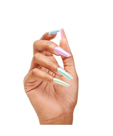 The Nailest - Instant Luxury Acrylic Press-on Nails-C-curve Long Coffin- Polychromatic