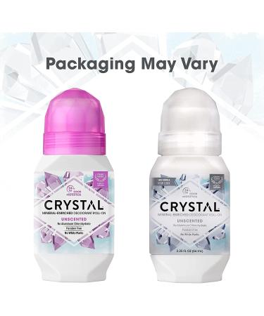 Crystal Body Deodorant Roll-On-2.25 oz 2 pack 2.25 Fl Oz (Pack of 2) Unscented - Buy Online on GoSupps.com