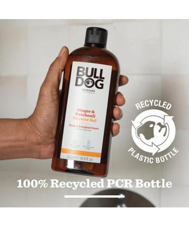 Bulldog Skincare Ginger and Patchouli Shower Gel - Zesty & Energising Scent | 500 ml (Pack of 1) - Buy Online on GoSupps.com