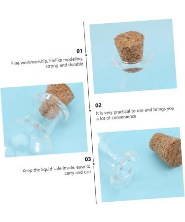 Zerodeko 20Pcs drifting bottle medicine storage bottle wish bottle Wishing bottle glass jar empty glass bottle display bottle storage rack specimen collection bottle - Buy Online on GoSupps.com