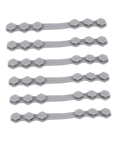 Sewacc earrings 10 pieces of mask hook adjustable drop-hitch-bling earrings gray clothes bracket Earring straps adjustable ear strap extension mouth mask strap buckle