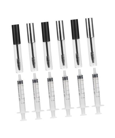 Outanaya 12pcs Mascara Tube Empty Mascara Bottle Empty Eyelash Tube Eyelash Kit Eyelash Curler Kit Plastic
